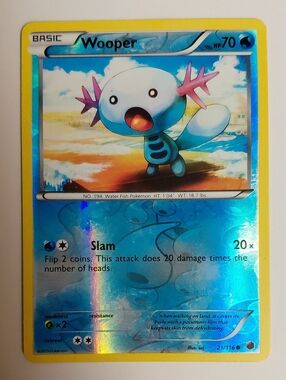 Wooper Reverse Holo - Plasma Freeze - Vintage Pokemon Card